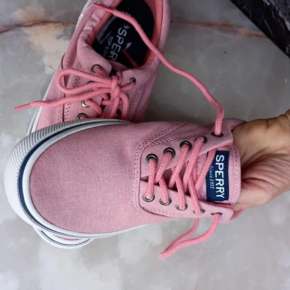 Sperry Men's Pink Boat-shoes